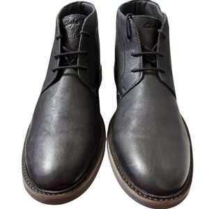 Clarks Black Leather Chukka Boots · Men’s Size 12